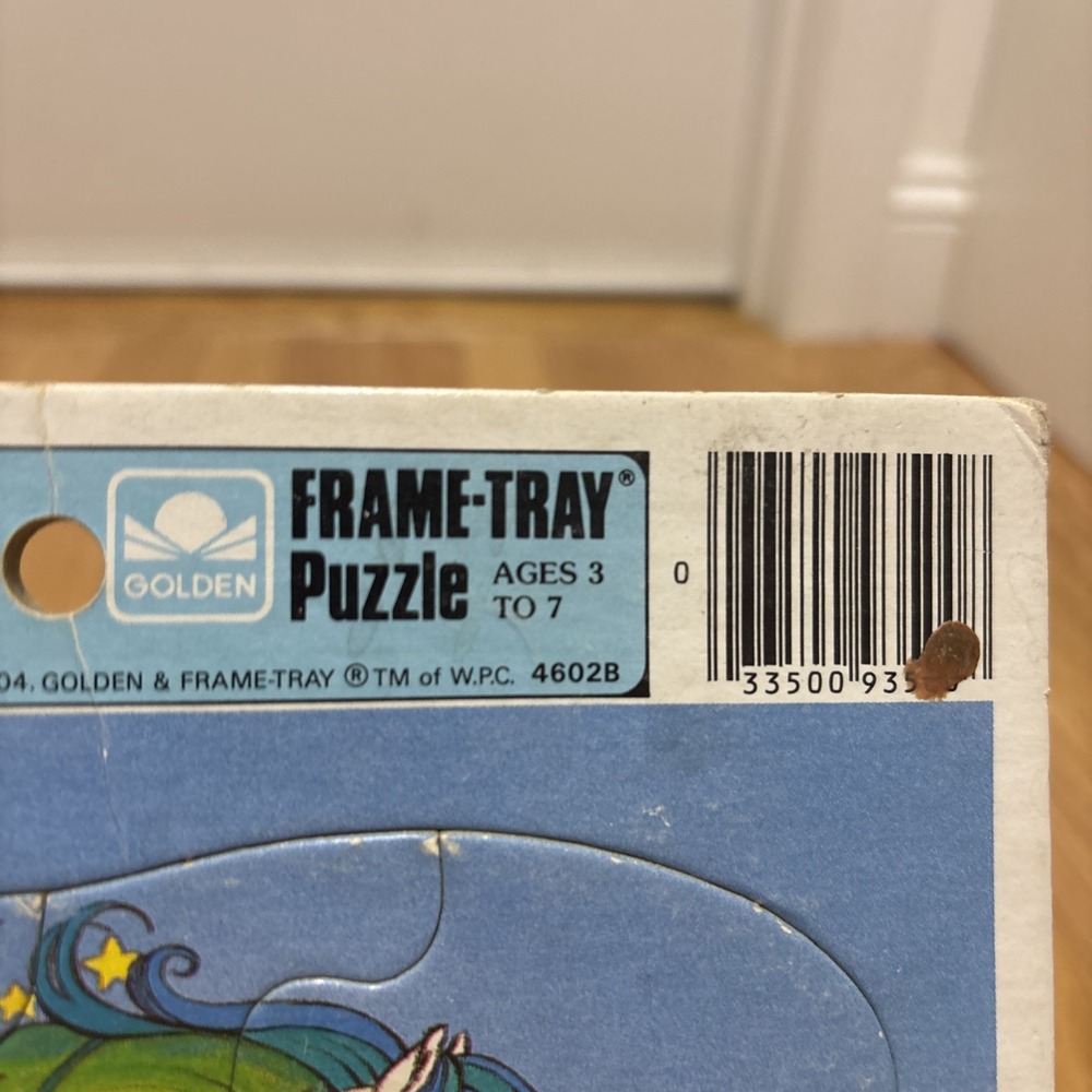 Rainbow Brite Frame-Tray Puzzle Golden 1983 4536A-1 Jigsaw 20 Pieces with Horse - Picture 4 of 5